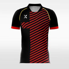 Classic Red twill - Custom Kids Soccer Jerseys Design Black