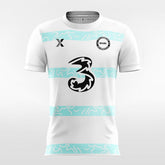 Contrast Stripe - Women Custom Soccer Jerseys Design White Blue