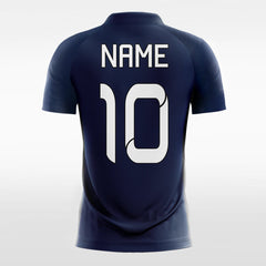 Cool Gradient - Custom Kids Soccer Jerseys Navy Blue Design