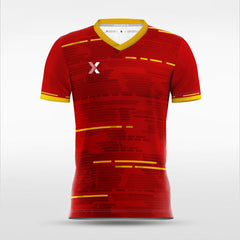 Cool Red Stripe - Women Custom Soccer Jerseys Design V-neck