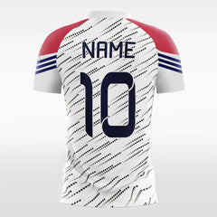 Fashion Polka Dot - Custom Kids Soccer Jerseys White Design