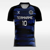 Retro Mosaic - Custom Kids Soccer Jerseys Navy Blue Design