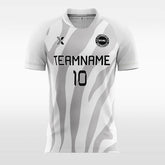 White and Grey Zebra - Custom Kids Soccer Jerseys Design Cool