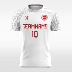 Zebra Print Sleeve - Custom Kids Soccer Jerseys Design White