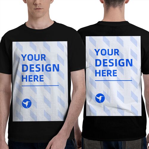 Custom T-shirt printing 180g men's round neck short T-shirt