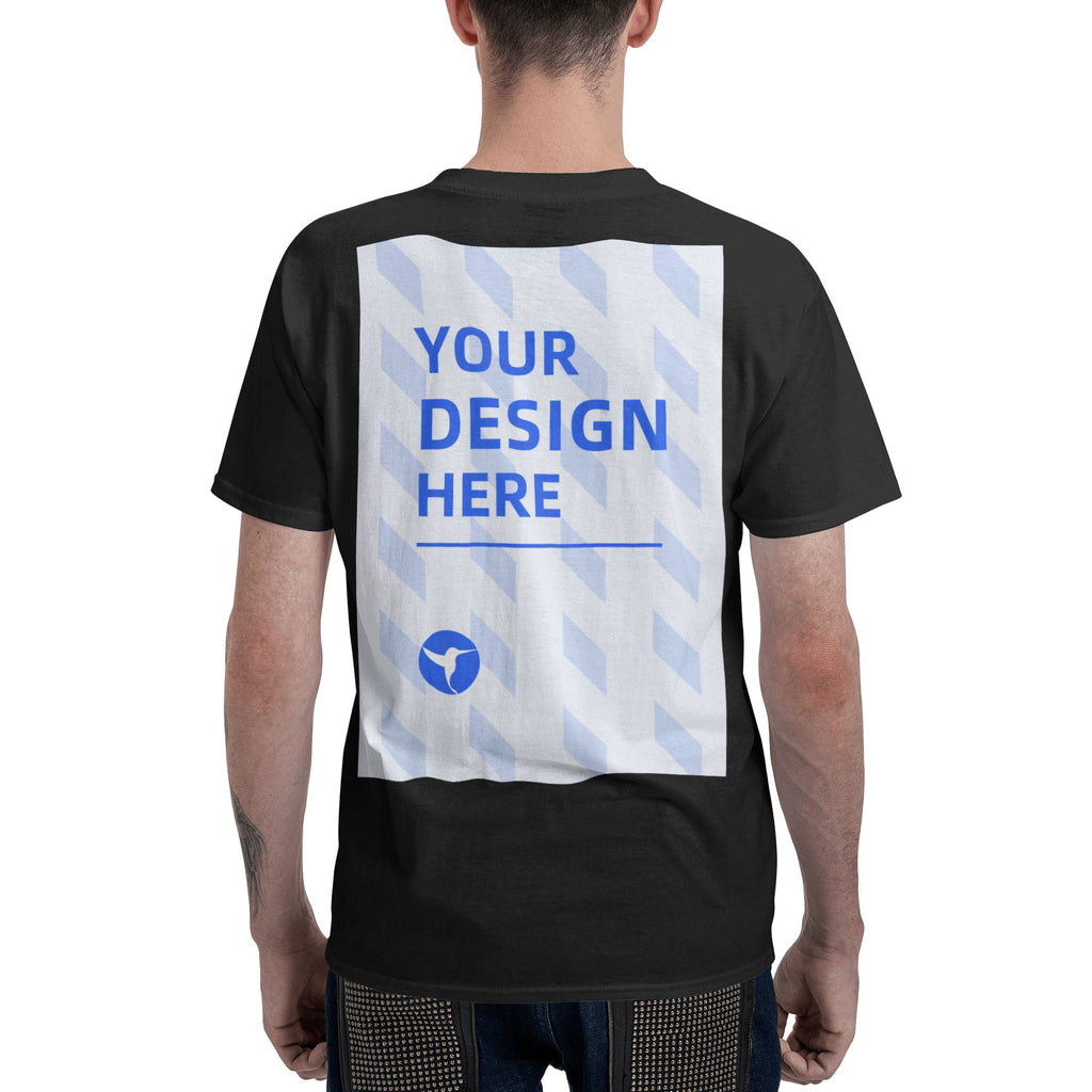 Custom T-shirt printing 180g men's round neck short T-shirt