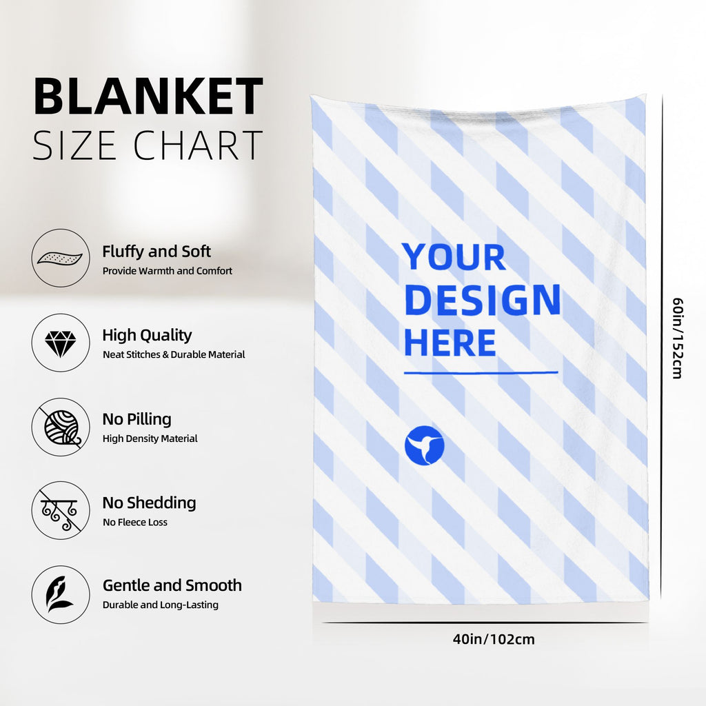 Custom flannel blankets