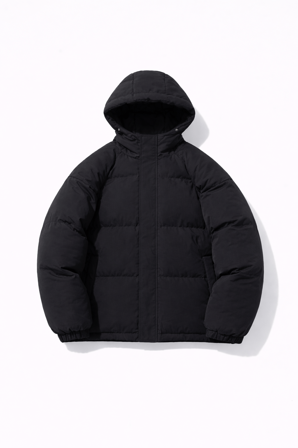 Unisex Winter Trendy Multi-Color Solid Color Hooded Cotton Jacket