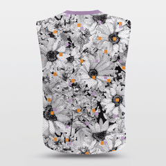 Pixel Flower - Customized Wide Shoulder Basketball Jersey