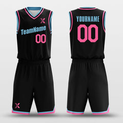 Black Blue Pink - Customized Basketball Jersey Design
