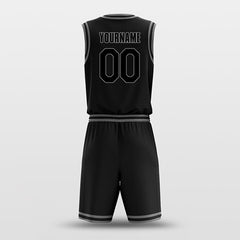 Black Gray - Custom Basketball Jersey Design for Team