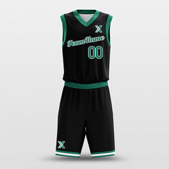 Black Green - Custom Basketball Jersey Design for Team