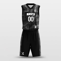 Black Camouflage - Custom Sublimated Basketball Jersey Set