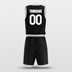 Black White - Custom Basketball Jersey Design for Team