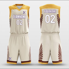 Feathered Maillard - Customized Basketball Jersey Set Design BK160141S
