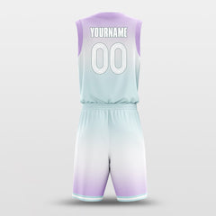 Gradate Purple Green - Customized Basketball Jersey Design
