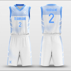 Matrix White - Customized Basketball Jersey Design Gradient