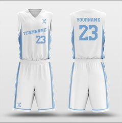 NCAA White - Customized Basketball Jersey Design for Team