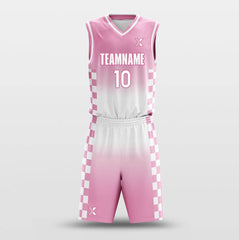 Neon Checkerboard - Customized Basketball Jersey Set Design BK160106S