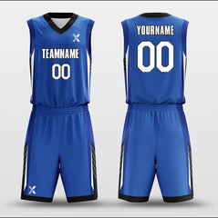 Ocean Blue - Customized Basketball Jersey Set Design BK160616S