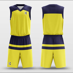 Parallel Yellow - Customized Basketball Jersey Set Design