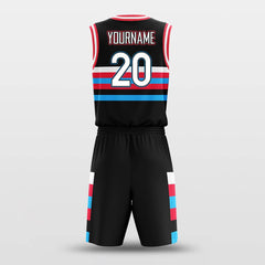 Pixel Mountain - Customized Basketball Jersey Set Sublimated