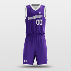 Purple White - Custom Basketball Jersey Design for Marco Aziz