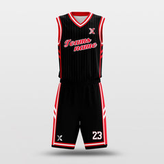 Red Spider - Customized Basketball Jersey Design Pinstriped