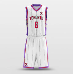 Toronto White - Customized Basketball Jersey Set Design