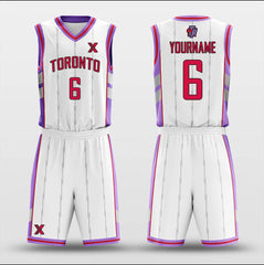 Toronto White - Customized Basketball Jersey Set Design