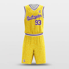 Yellow Lakers - Customized Basketball Jersey Set Design