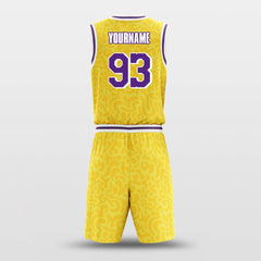 Yellow Lakers - Customized Basketball Jersey Set Design