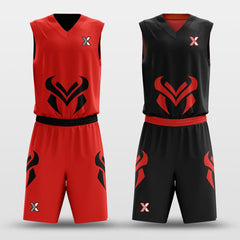 Bull - Customized Reversible Sublimated Basketball Set