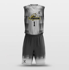 Grey Belt - Custom Sublimated Basketball Jersey Set