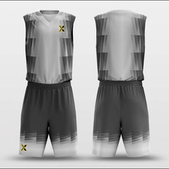 Grey Belt - Custom Sublimated Basketball Jersey Set
