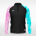 Sun and Moon Shining Together - Customized Men's 1/4 Zip Jacket