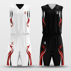Shadowflame - Customized Kid's Reversible Sublimated Basketball Set