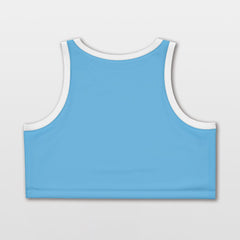 Blue Lightning - Customized Women Crop Top Vest Loose Workout