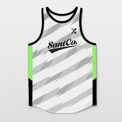 Velocity - Customized Basketball Jersey Top Stripe Design