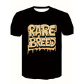 Men's summer fashion T-shirt, graffiti style letter print round neck short sleeve T-shirt, fashionable trend tops, suitable for daily and fitness wear