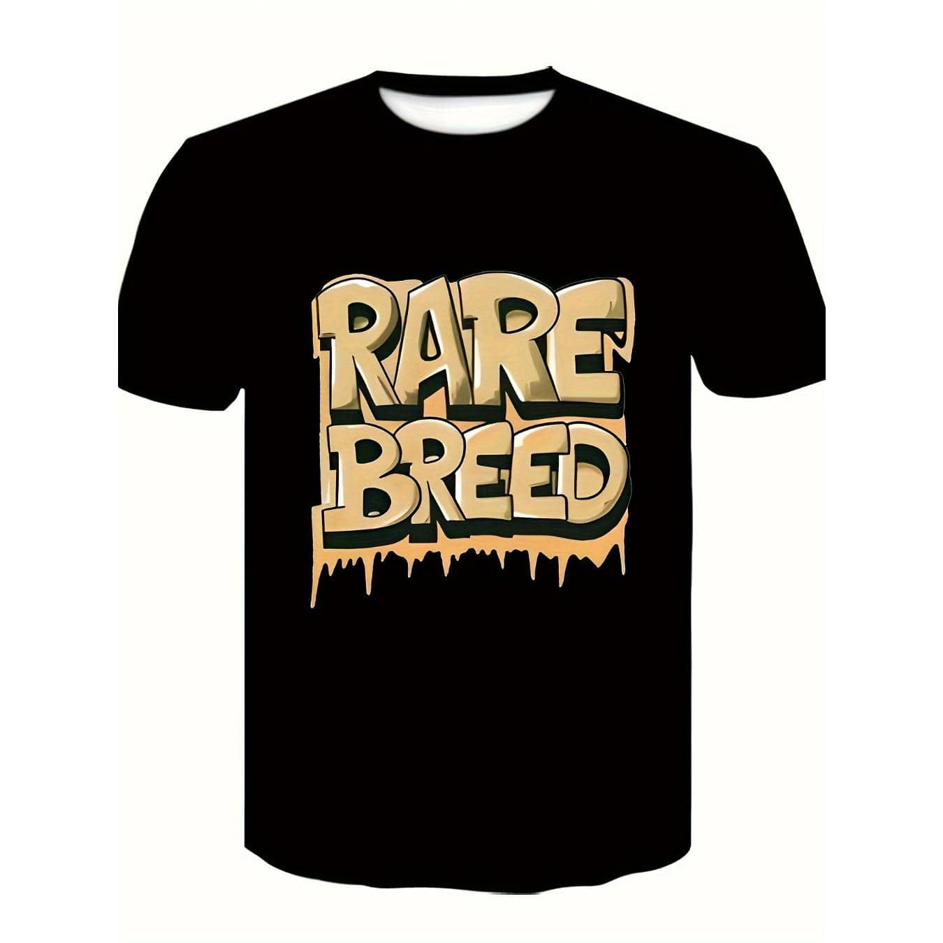 Men's summer fashion T-shirt, graffiti style letter print round neck short sleeve T-shirt, fashionable trend tops, suitable for daily and fitness wear