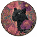 Personalized Round Metal Plaque (20cm) - Wildlife & Artistic Mascot Series