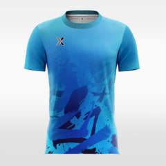 Blue Ink Painting - Kids Custom Soccer Jerseys Design