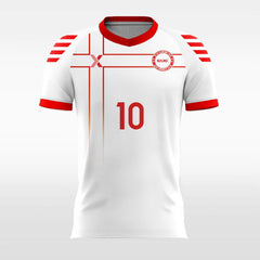 Classic Red Cross - Women Custom Soccer Jerseys Team Design