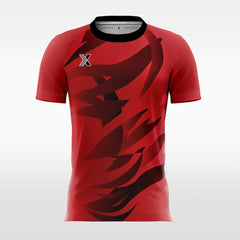 Cool Fire - Custom Kids Soccer Jerseys Design Red Color