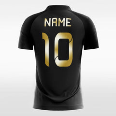 Red Geometry - Custom Kids Soccer Jerseys Design Black