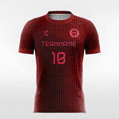 Red Stripe - Women Custom Soccer Jerseys Design Graphic