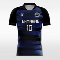 Retro Mosaic - Custom Kids Soccer Jerseys Navy Blue Design