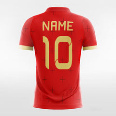 Retro Red Graphic - Women Custom Soccer Jerseys Design Online