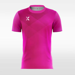Vintage Neon Pink - Women Custom Soccer Jerseys Plaid Design